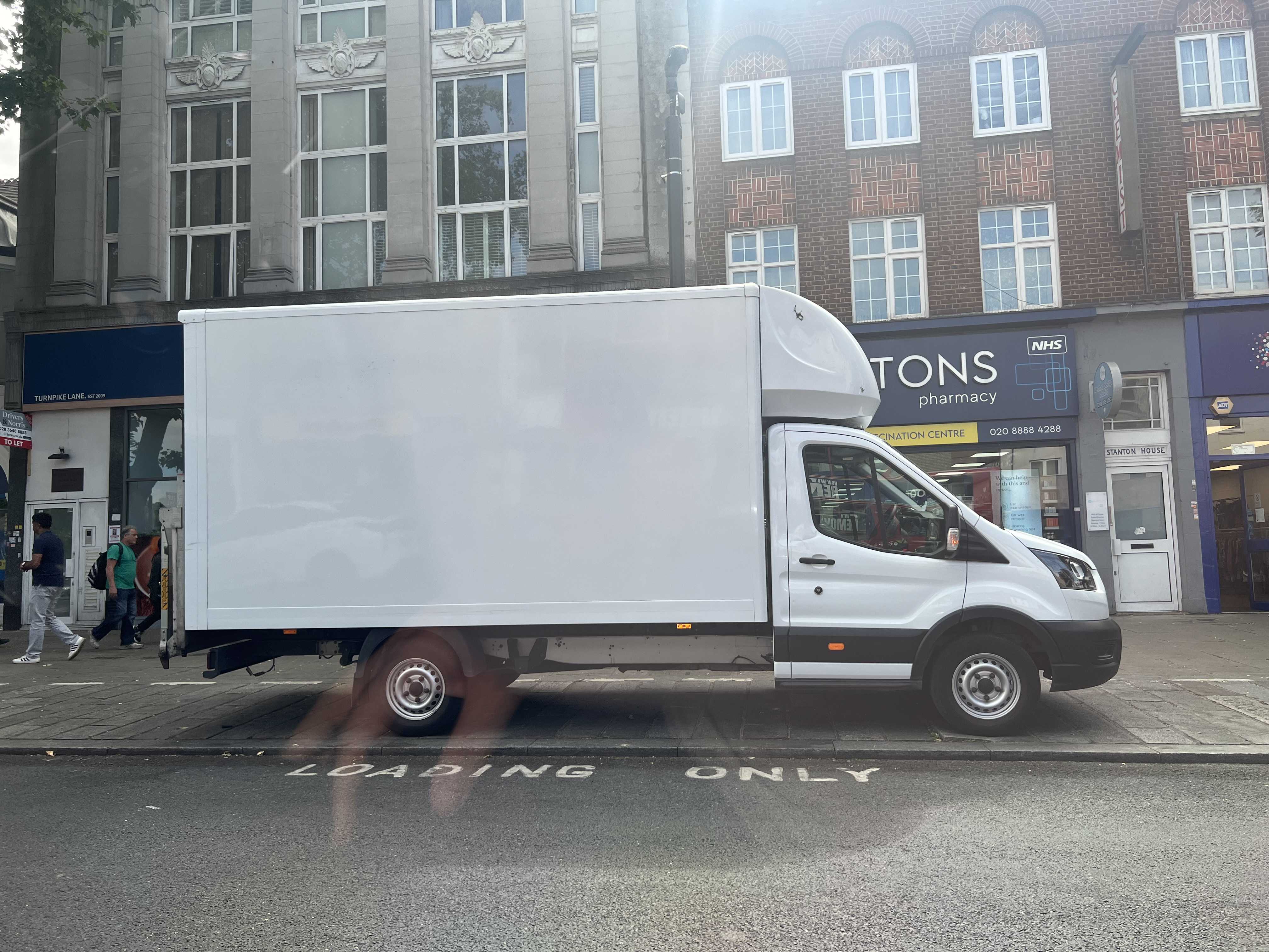 Man and van bush hill